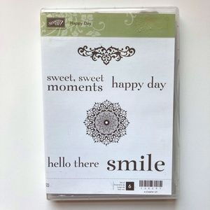 SOLD - Stampin' Up! Happy Day Clear Mount Stamp Set